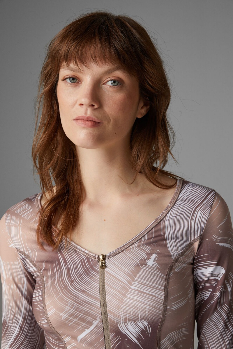 BOGNER Kristy Long-sleeve Top Braun Beige | RT8042351