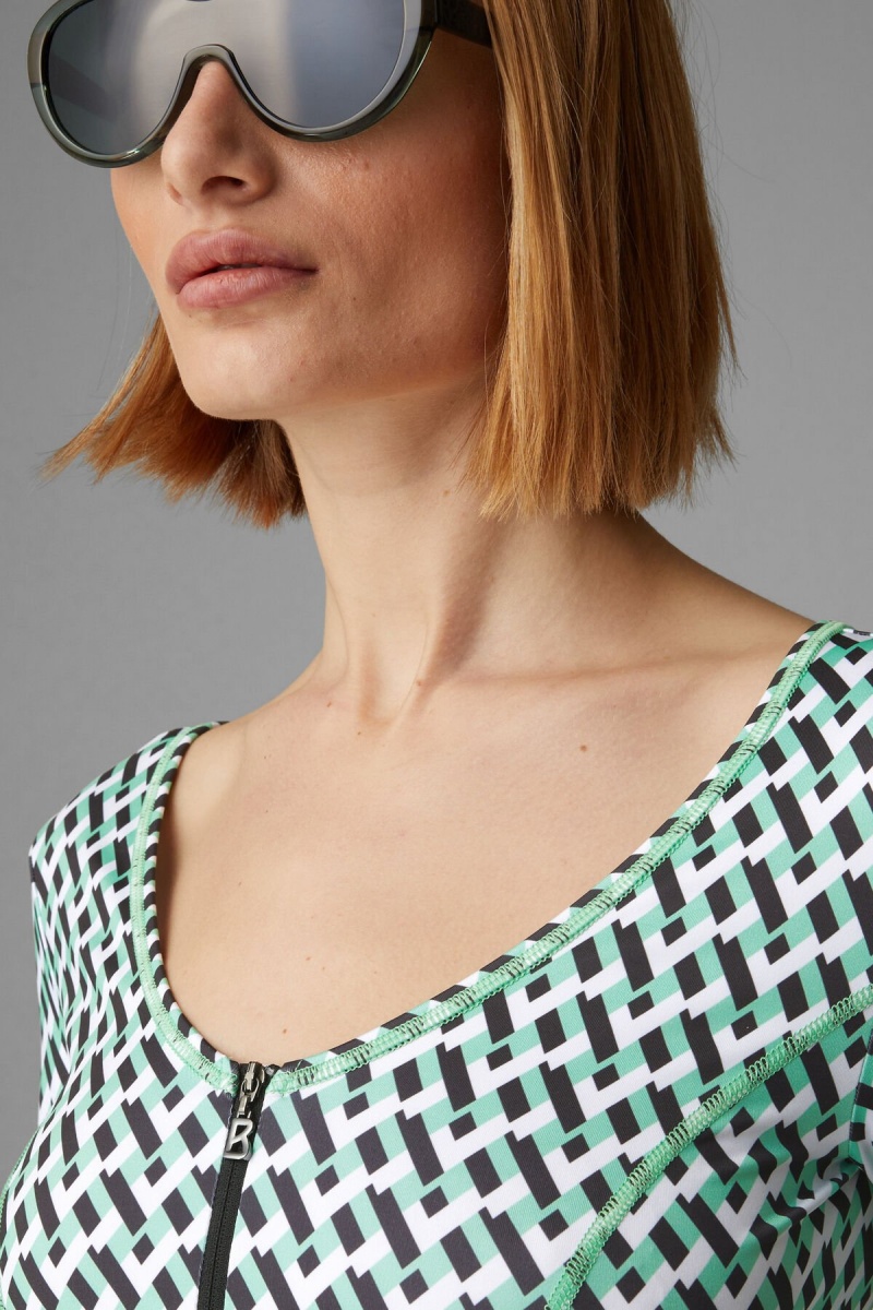 BOGNER Kristy Long-sleeve Top Grün Schwarz | VO1350964