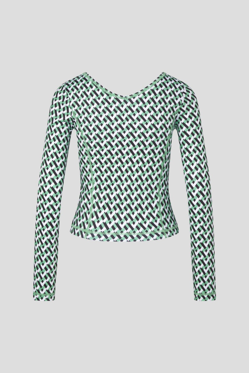 BOGNER Kristy Long-sleeve Top Grün Schwarz | VO1350964