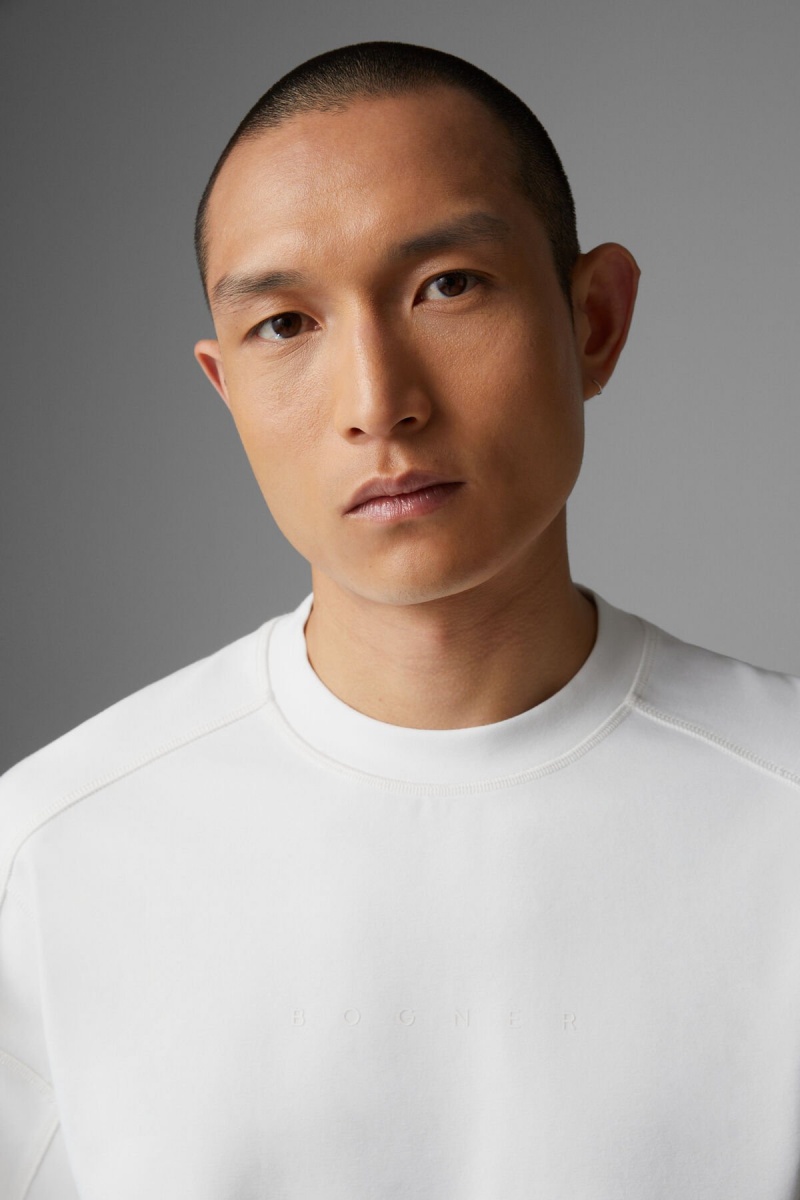 BOGNER Levino Sweatshirt Off-white | QP7123608