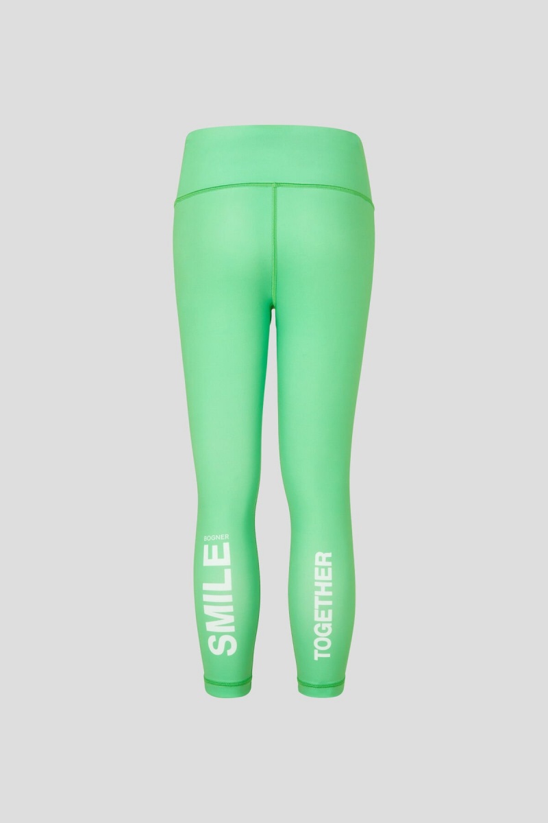 BOGNER Lola Kids Tights Grün Weiß | FP3729504