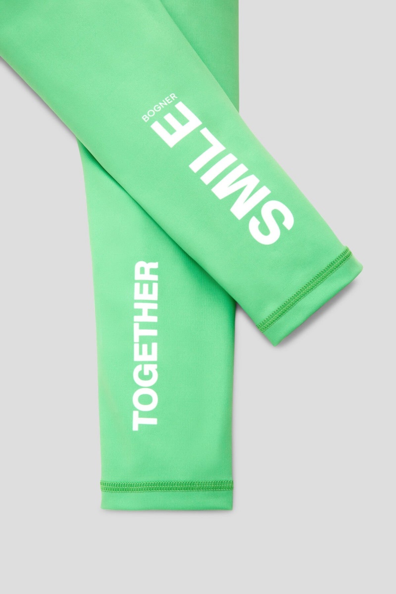 BOGNER Lola Kids Tights Grün Weiß | FP3729504