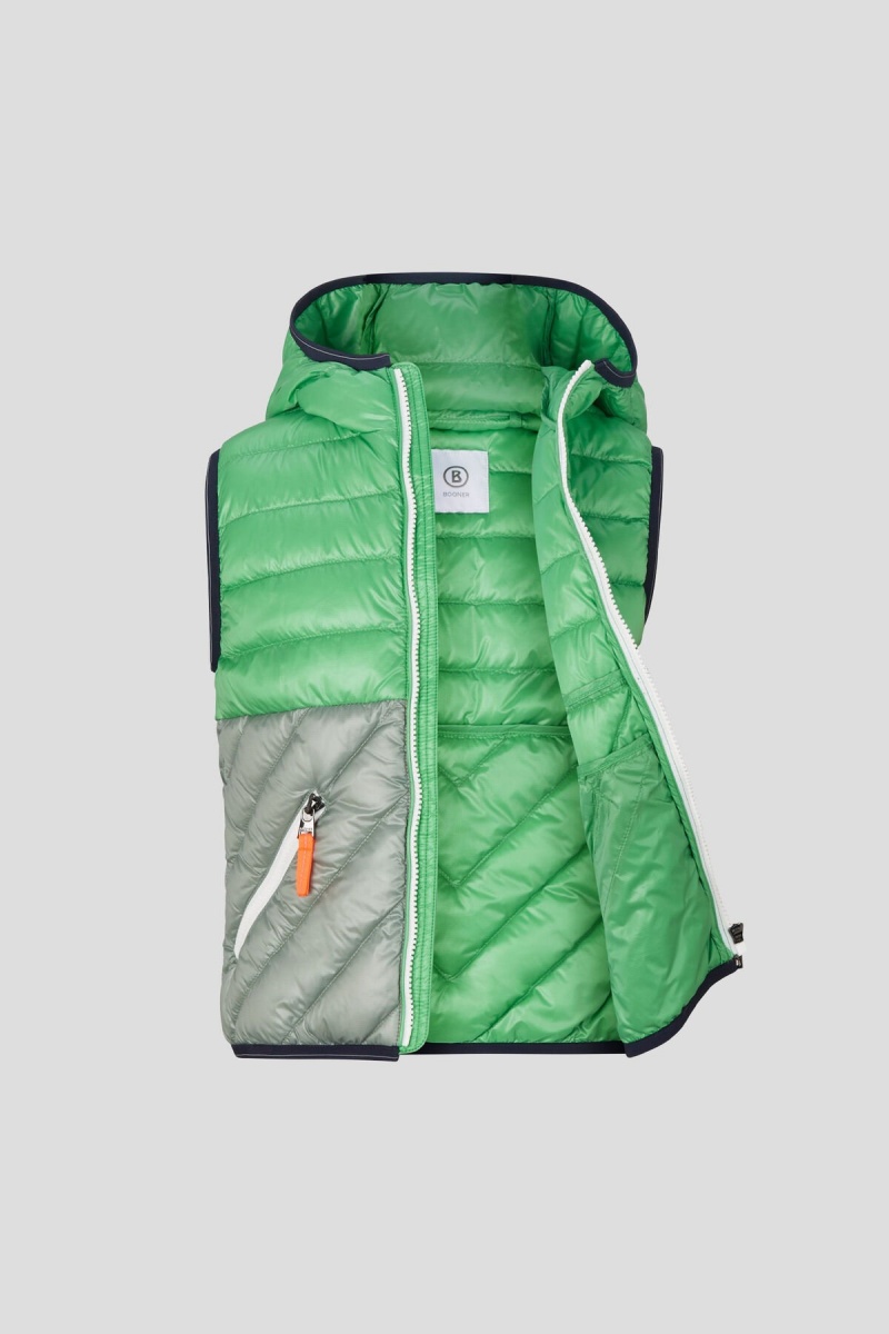 BOGNER Maxy Kids Down Waistcoat Grün Grün | PT6374851