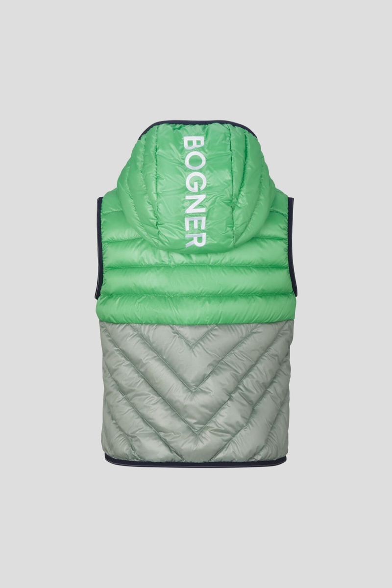 BOGNER Maxy Kids Down Waistcoat Grün Grün | PT6374851