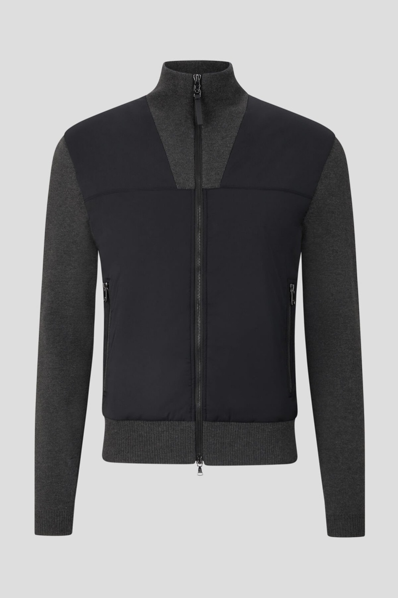 BOGNER Miguel Hybrid Jacket Anthracite melange | TR5208719