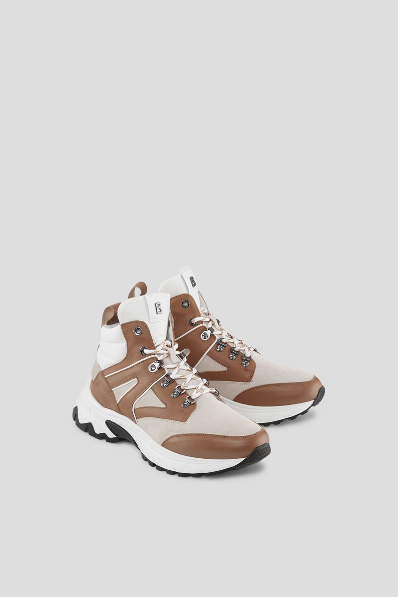 BOGNER Nash High-top Sneakers Beige | MF9534817