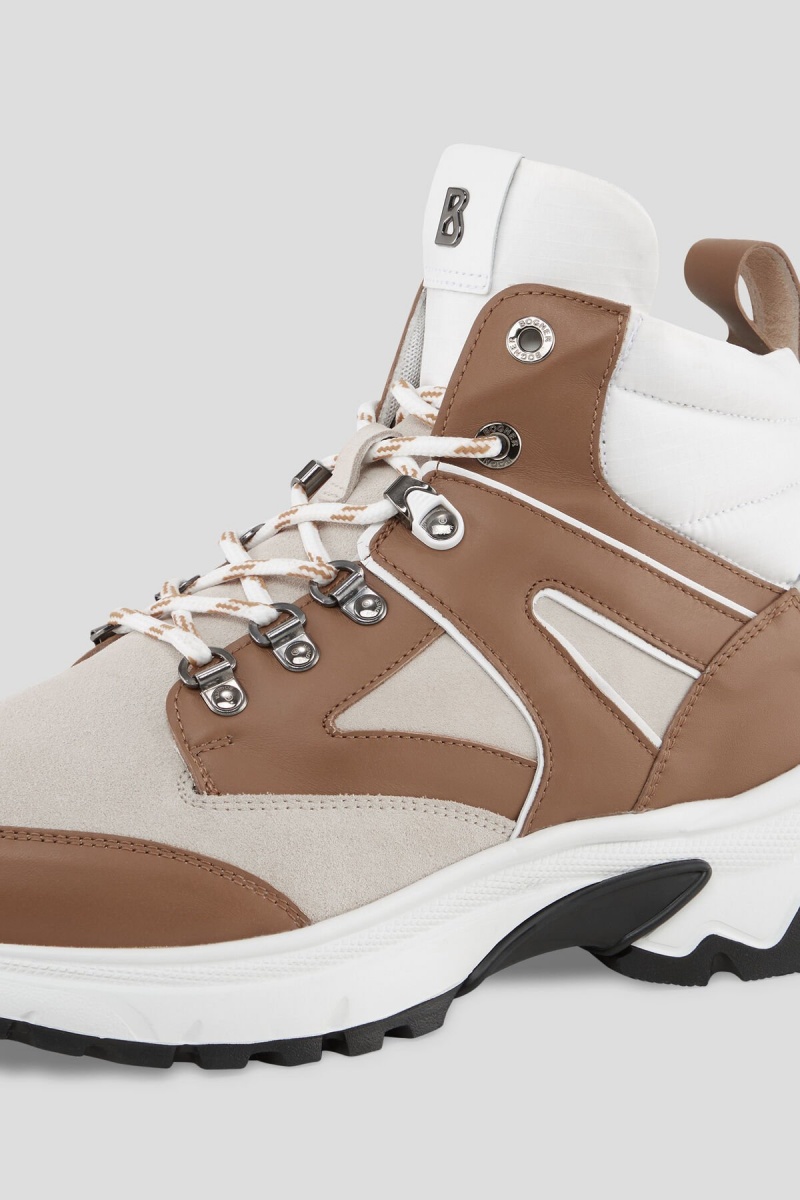 BOGNER Nash High-top Sneakers Beige | MF9534817