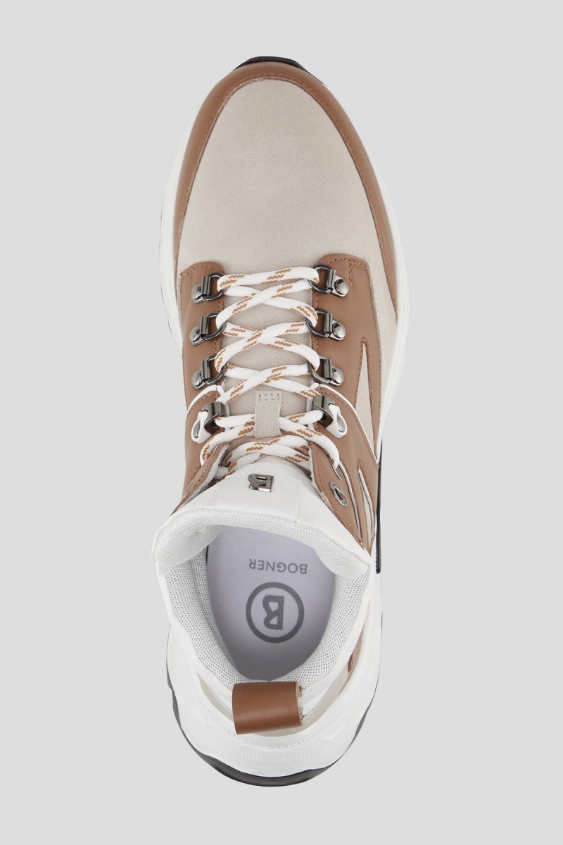 BOGNER Nash High-top Sneakers Beige | MF9534817