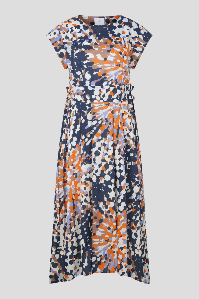 BOGNER Nava Kleider Navy Blau Orange | PB6983075