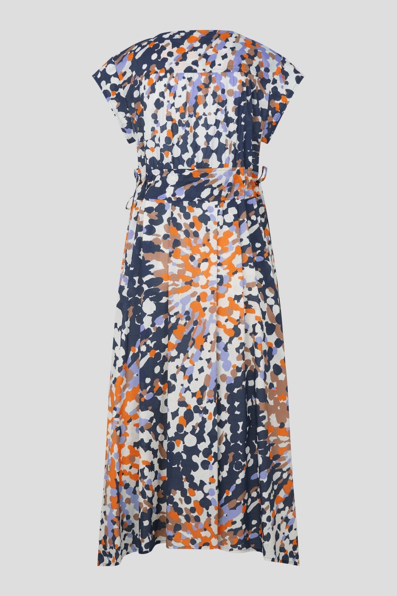 BOGNER Nava Kleider Navy Blau Orange | PB6983075
