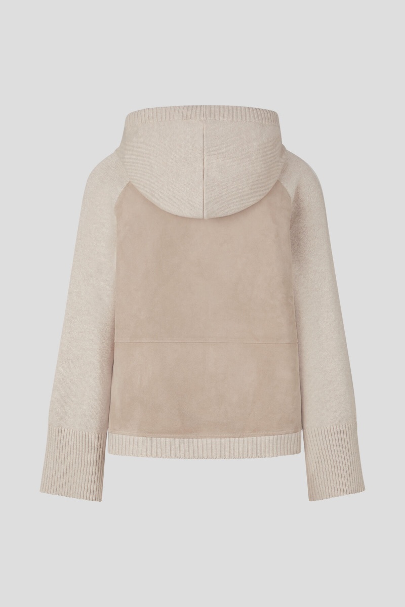 BOGNER Ohana Leder Knit Pullover Beige | GI6457039