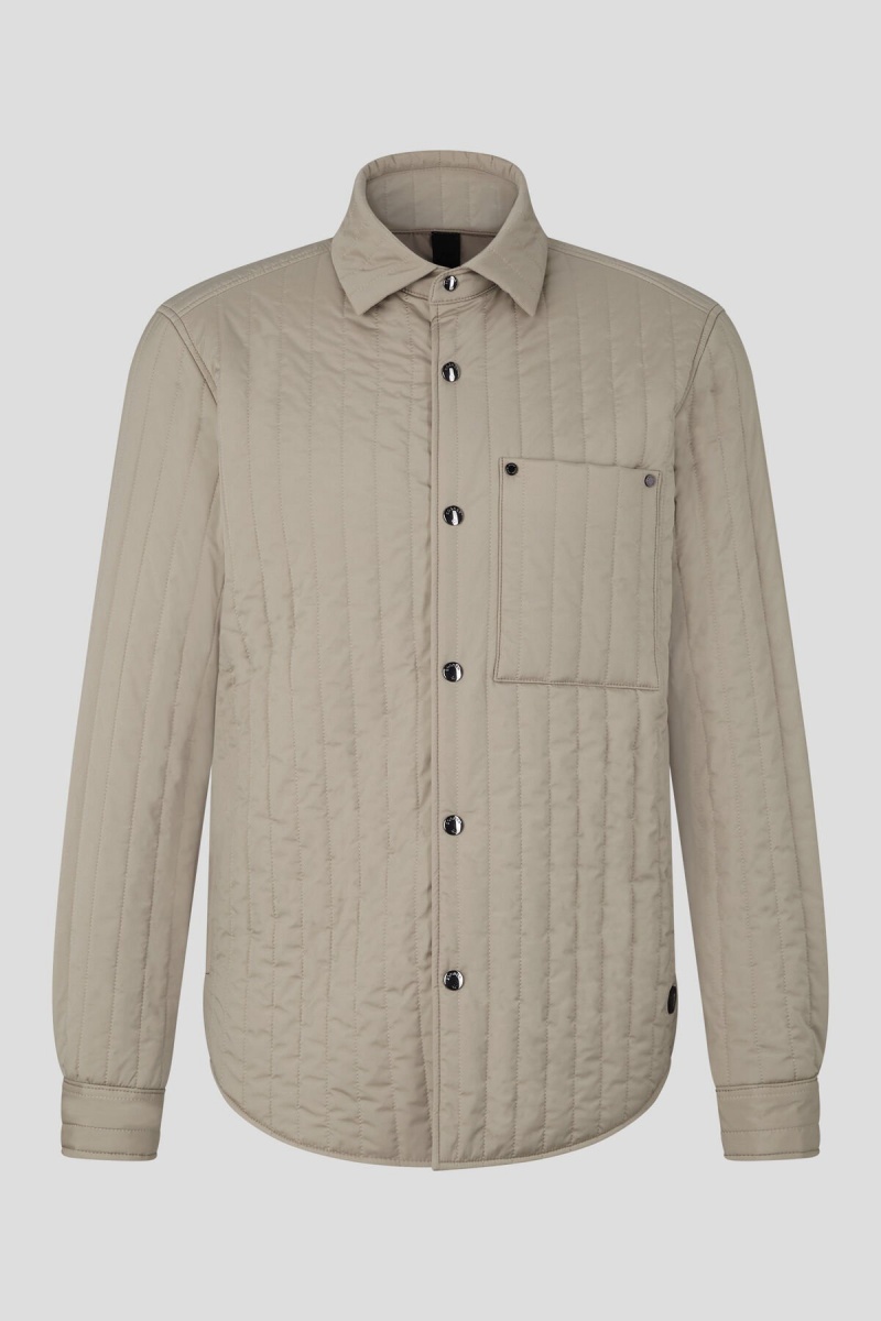 BOGNER Olli Gesteppt Shirt Jacket Beige | QT6342897