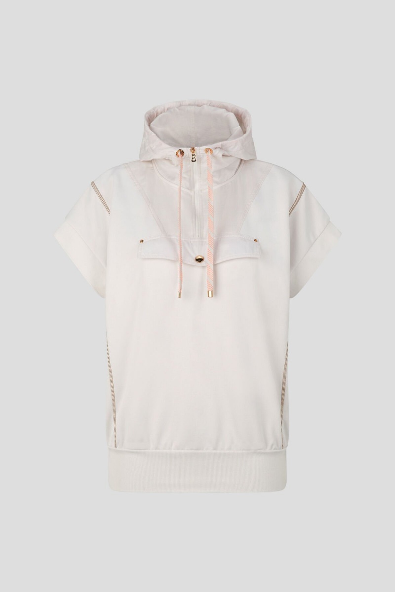 BOGNER Pauline Kurzes-sleeved Hoodie Sand | BZ2576138