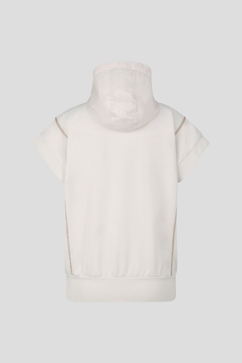 BOGNER Pauline Kurzes-sleeved Hoodie Sand | BZ2576138