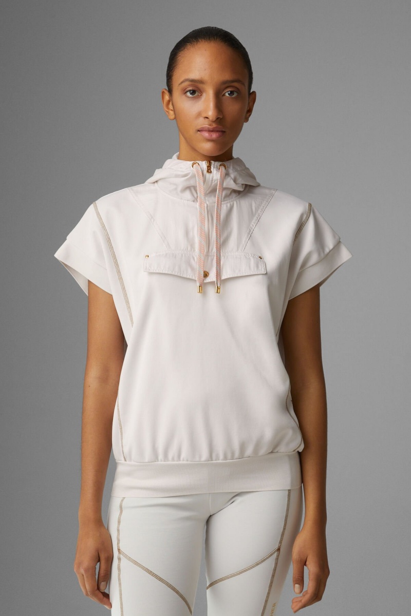 BOGNER Pauline Kurzes-sleeved Hoodie Sand | BZ2576138