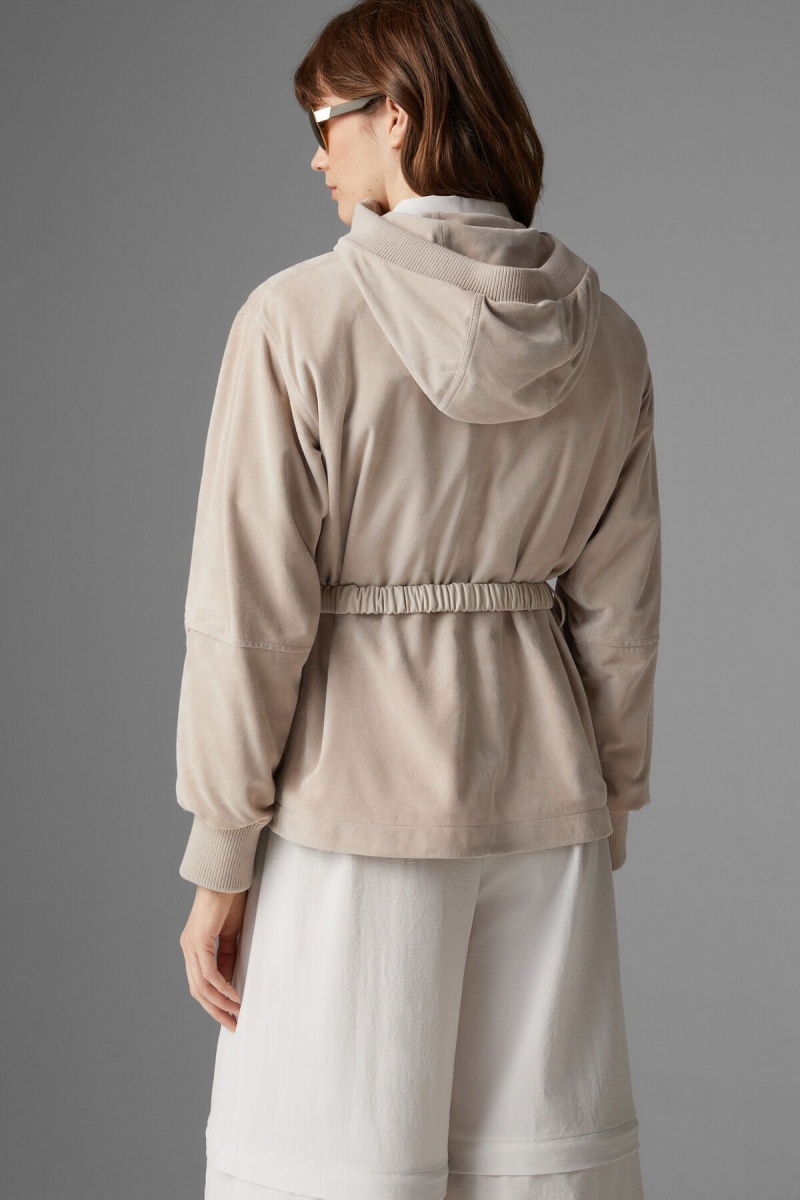 BOGNER Polli Wildleder Jacket Sand | KH3467915