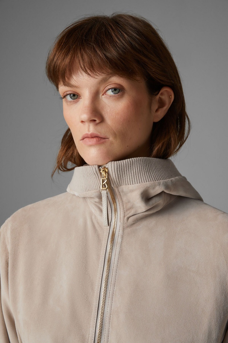 BOGNER Polli Wildleder Jacket Sand | KH3467915