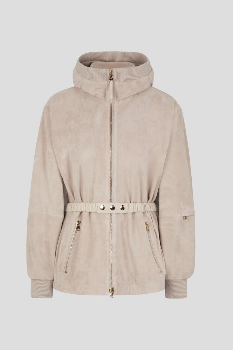 BOGNER Polli Wildleder Jacket Sand | KH3467915