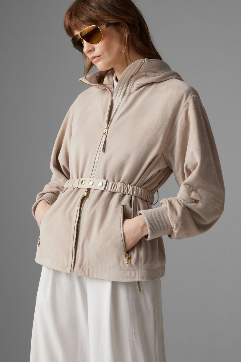 BOGNER Polli Wildleder Jacket Sand | KH3467915