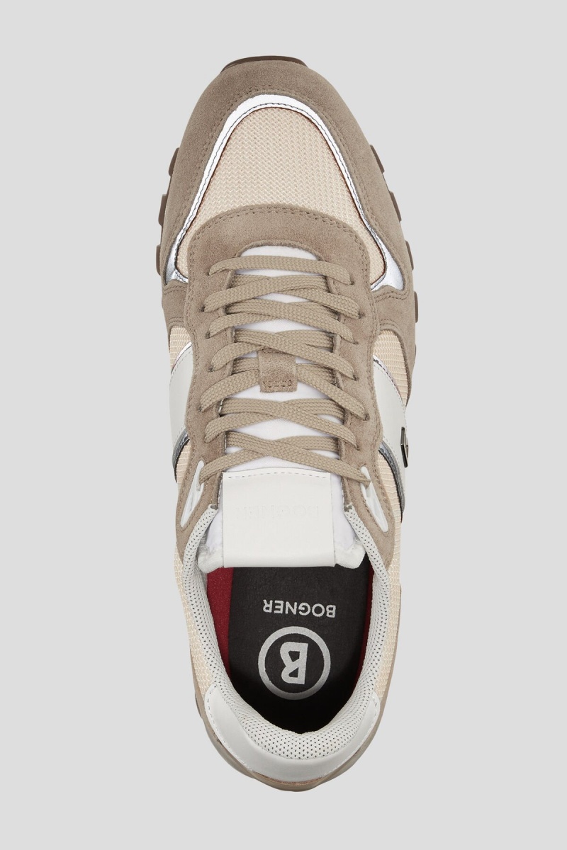 BOGNER Porto Sneaker Beige Weiß | UI2591703