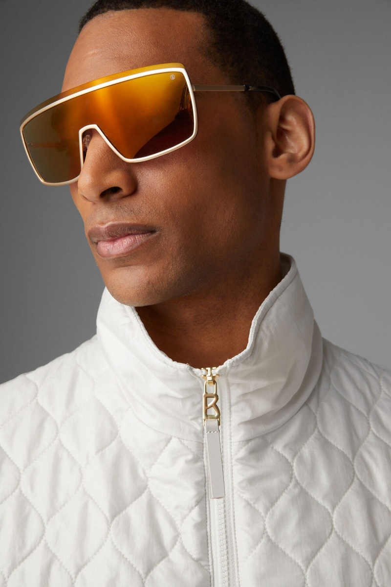 BOGNER Pride Gesteppt Waistcoat Off-white | US3184520