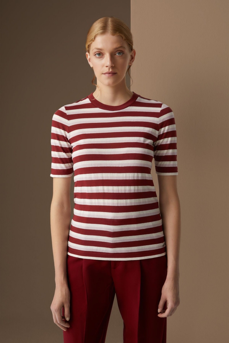 BOGNER Rabea Gestrickt Top Bordeaux / Off-white | DK6879213