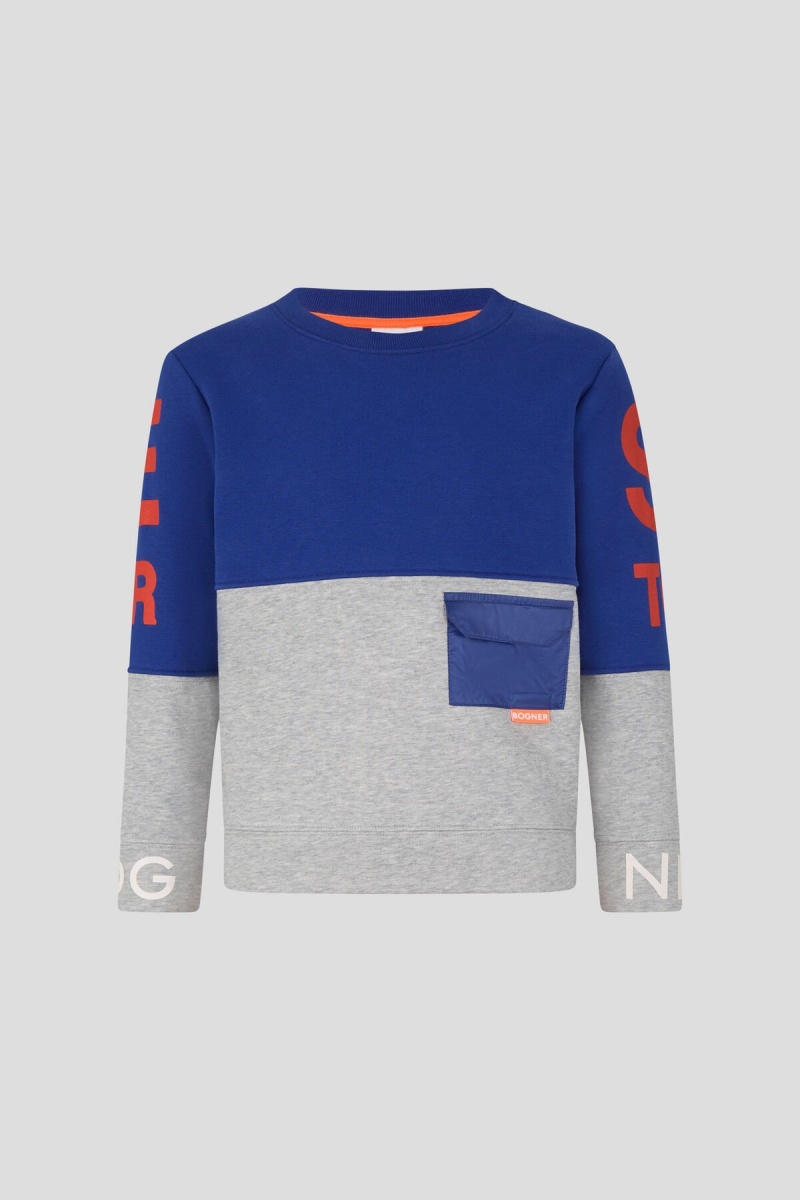 BOGNER Rafi Kids Sweatshirt Blau | HZ3456170