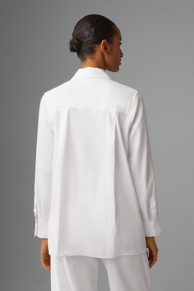 BOGNER Ria Shirt Blouse Weiß | ZO7435106
