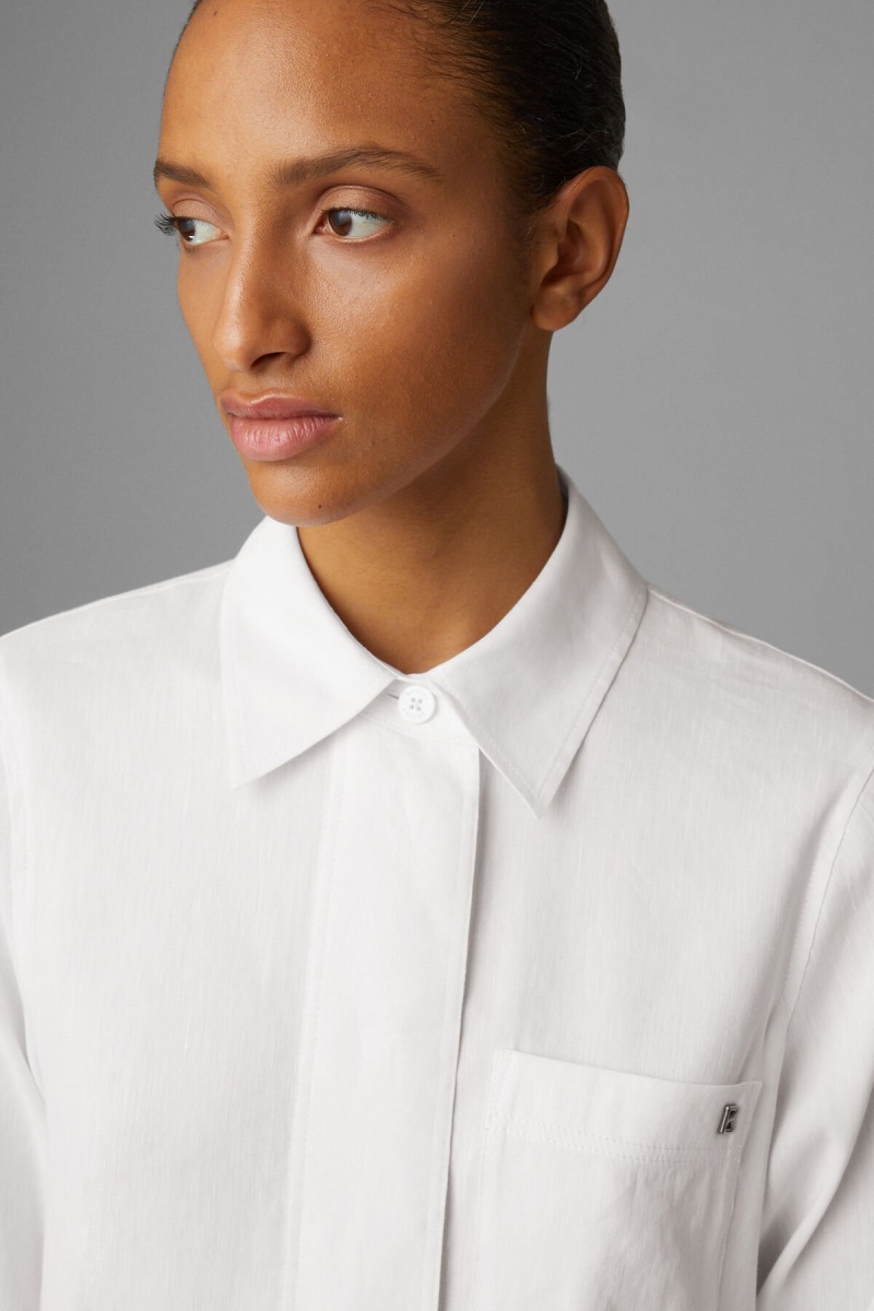 BOGNER Ria Shirt Blouse Weiß | ZO7435106