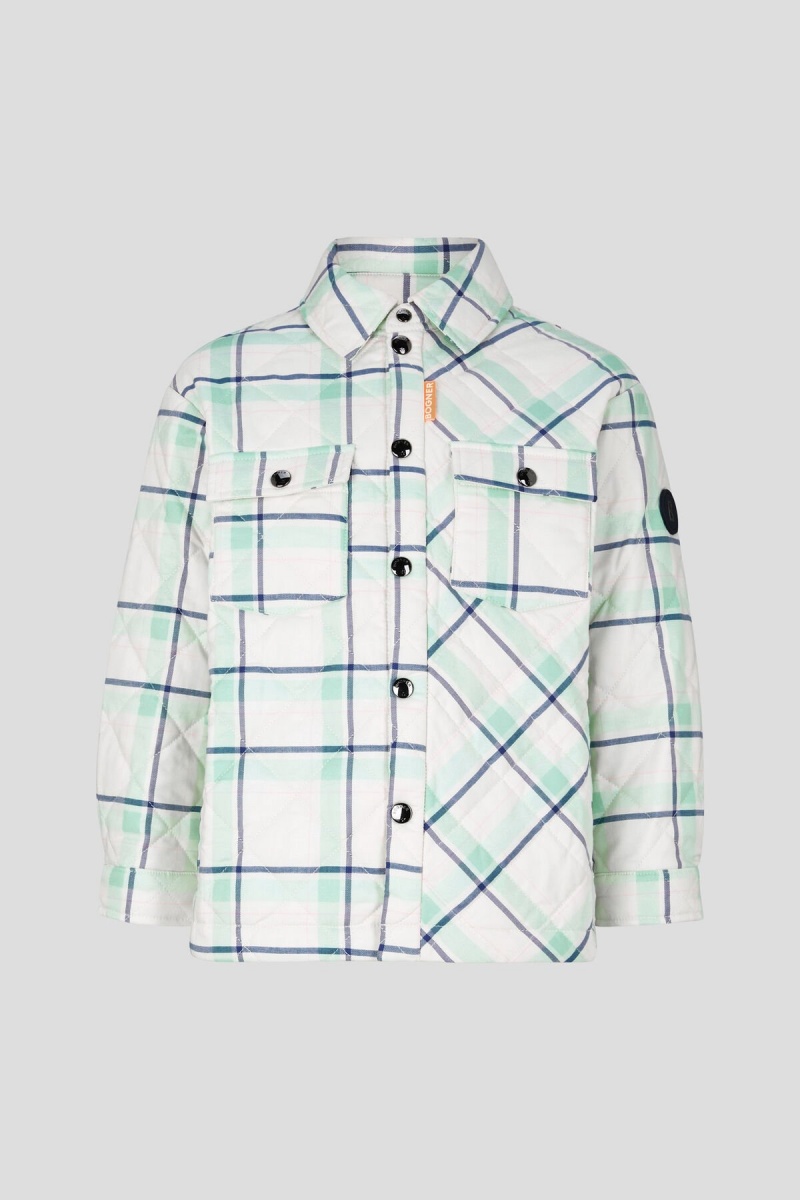 BOGNER Rio Kids Shirt Jacket Grün Blau | XV5601824