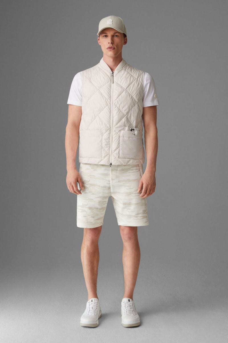 BOGNER Rocco Down Waistcoat Off-white | YF2640789