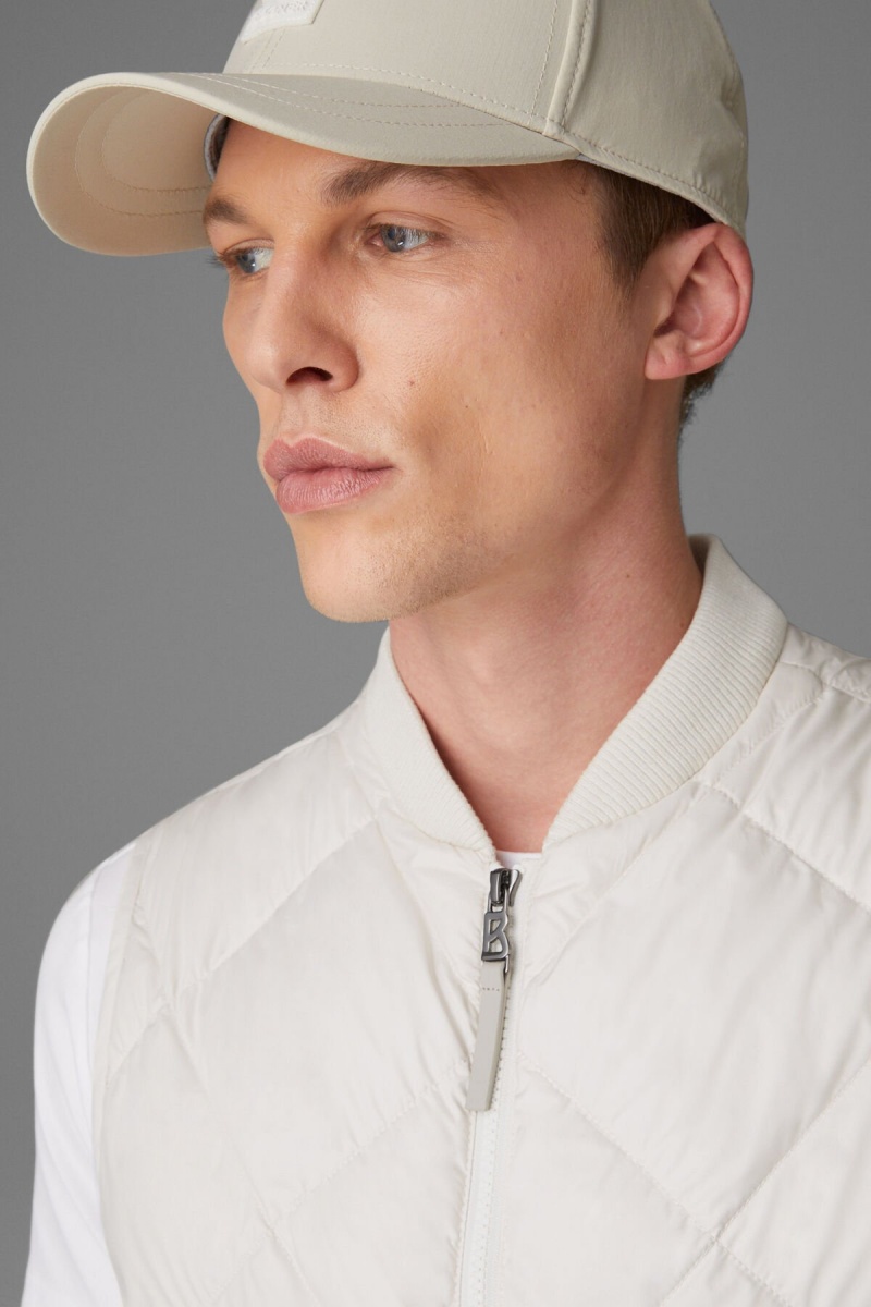 BOGNER Rocco Down Waistcoat Off-white | YF2640789