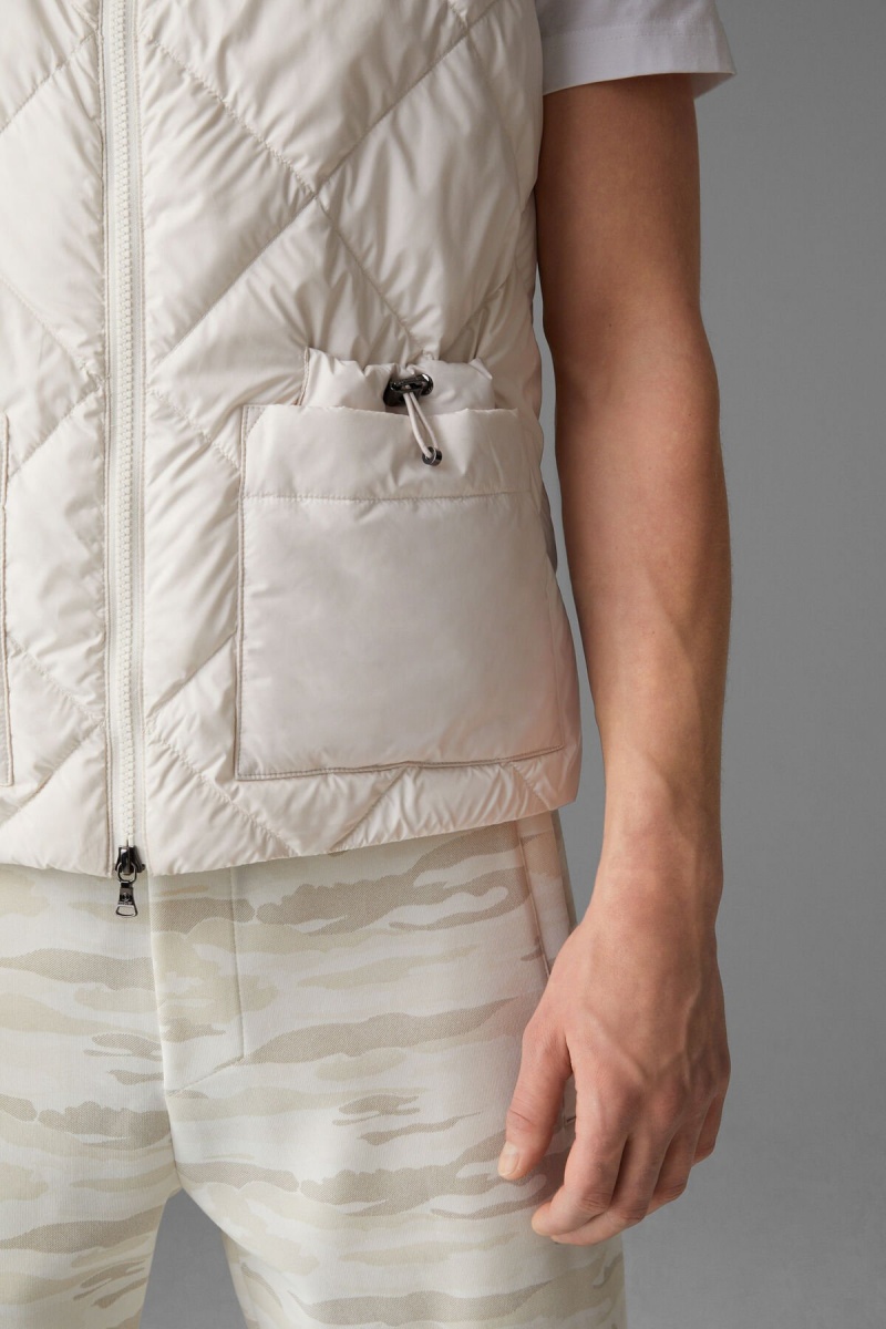 BOGNER Rocco Down Waistcoat Off-white | YF2640789
