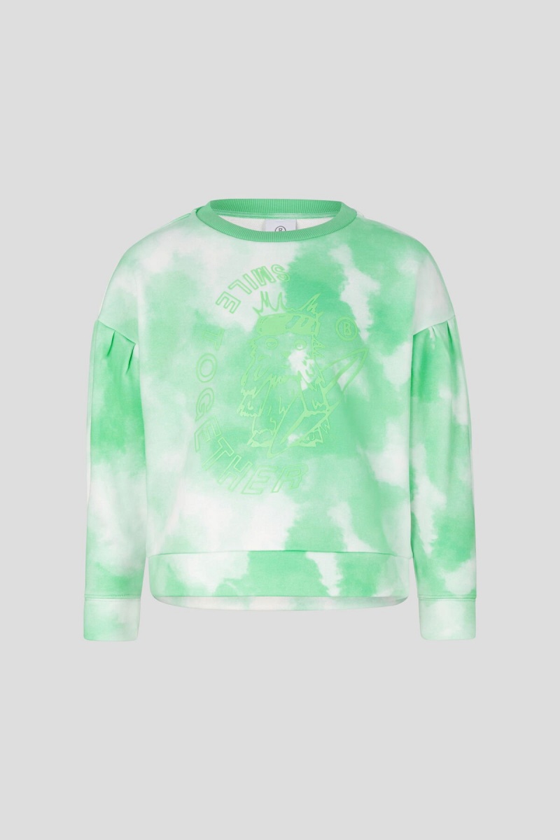 BOGNER Rory Kids Sweatshirt Grün Weiß | WT6184037