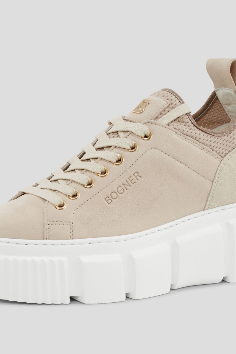 BOGNER Shanghai Plattform Sneakers Beige | NI7602391