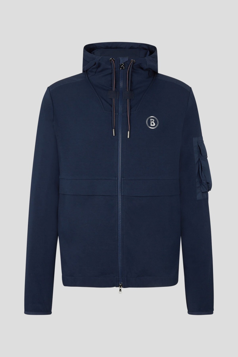 BOGNER Sport Brix Sweatshirt Jacket Dunkelblau | LD6521907