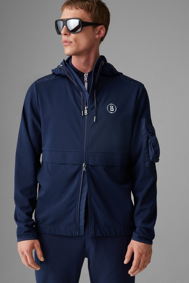 BOGNER Sport Brix Sweatshirt Jacket Dunkelblau | LD6521907