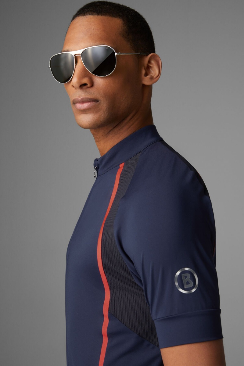 BOGNER Sport Clark Bike Shirt Dunkelblau | TS8569217