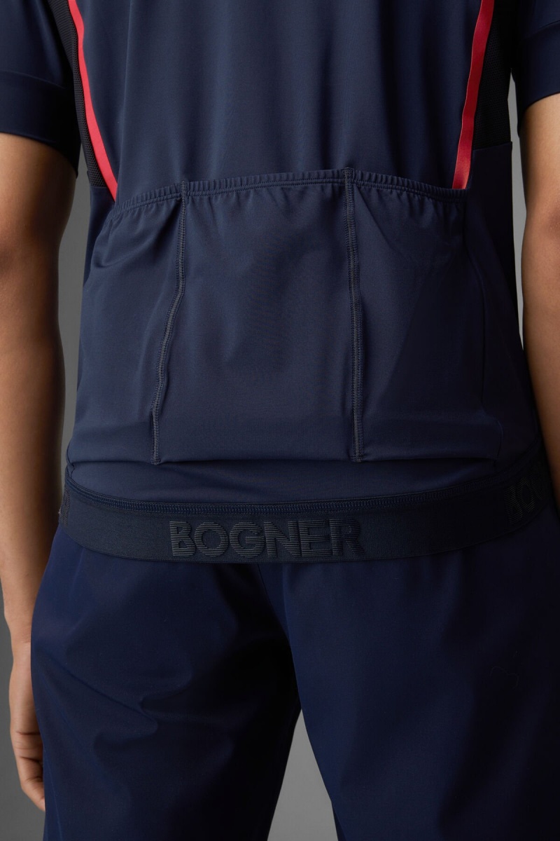 BOGNER Sport Clark Bike Shirt Dunkelblau | TS8569217
