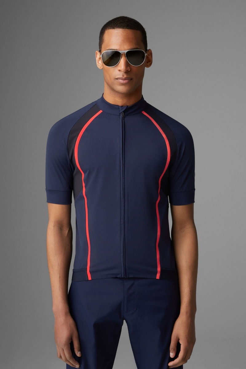 BOGNER Sport Clark Bike Shirt Dunkelblau | TS8569217