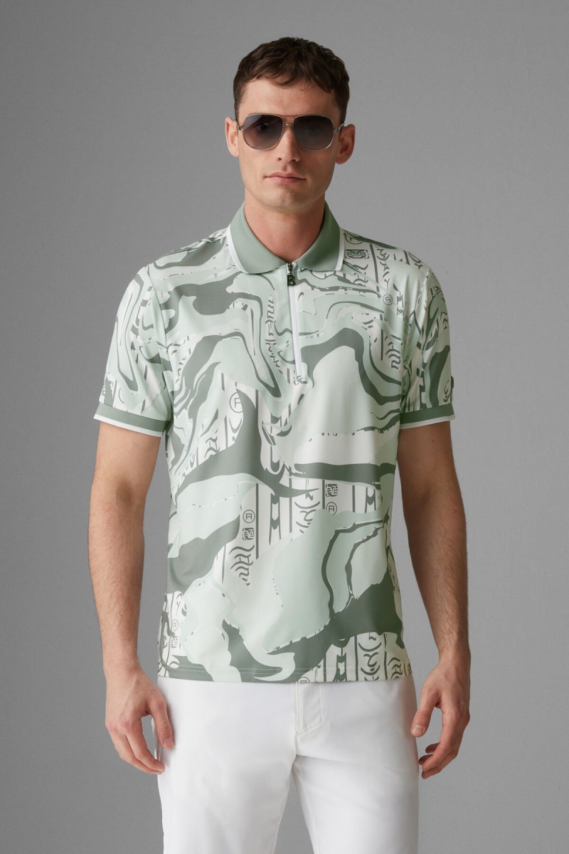BOGNER Sport Cody Functional Polo Shirt Grün Weiß | NL1386059