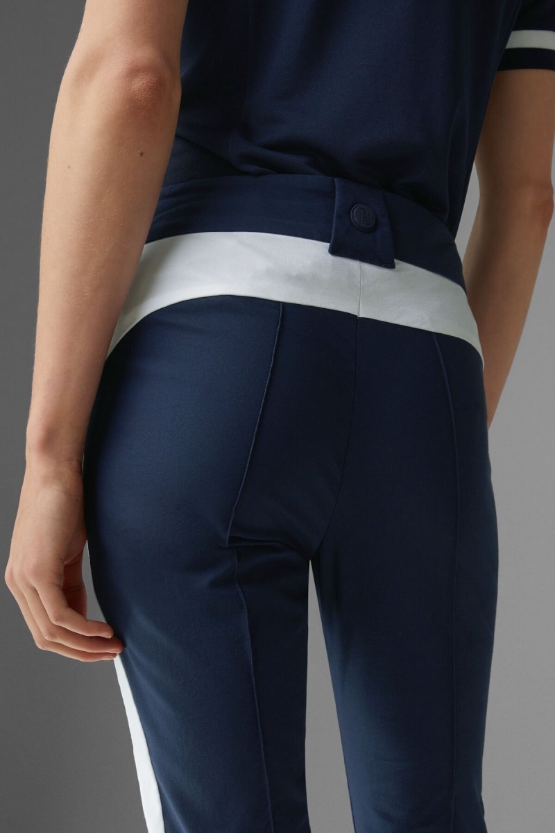BOGNER Sport Eddi Functional Pants Navy Blau Weiß | TQ3082451
