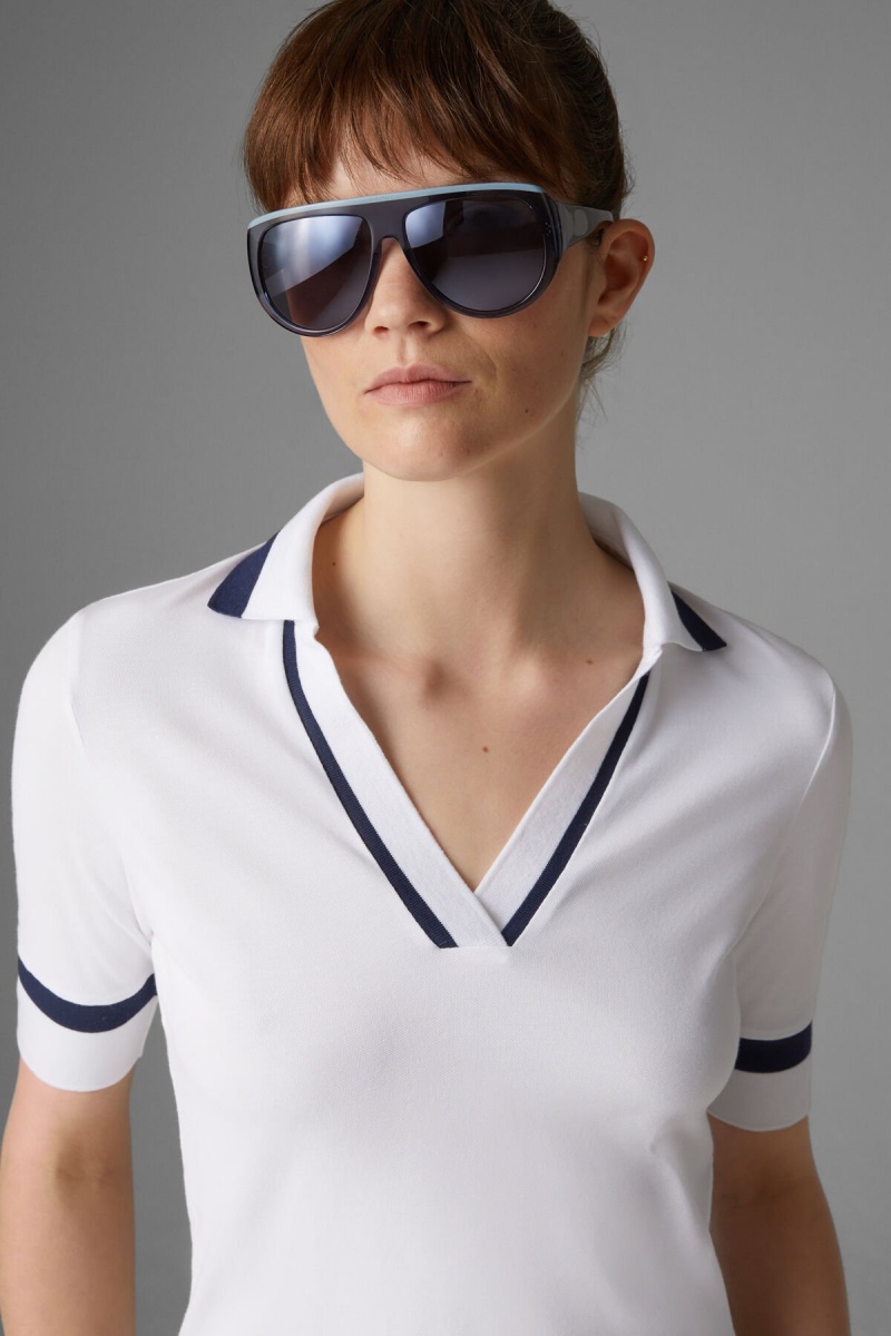 BOGNER Sport Elonie Functional Polo Shirt Weiß | PY1079534