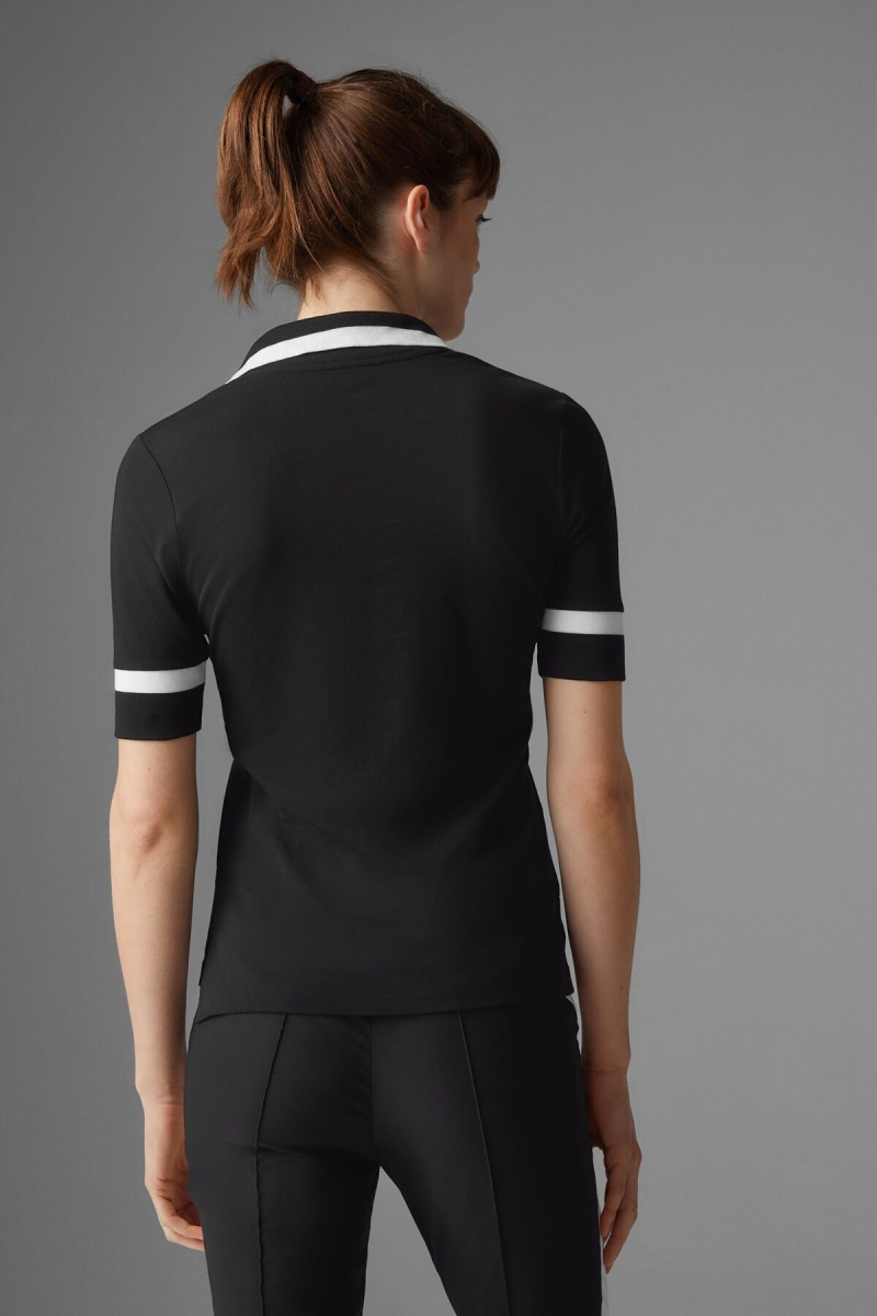 BOGNER Sport Elonie Functional Polo Shirt Schwarz | IE3287146