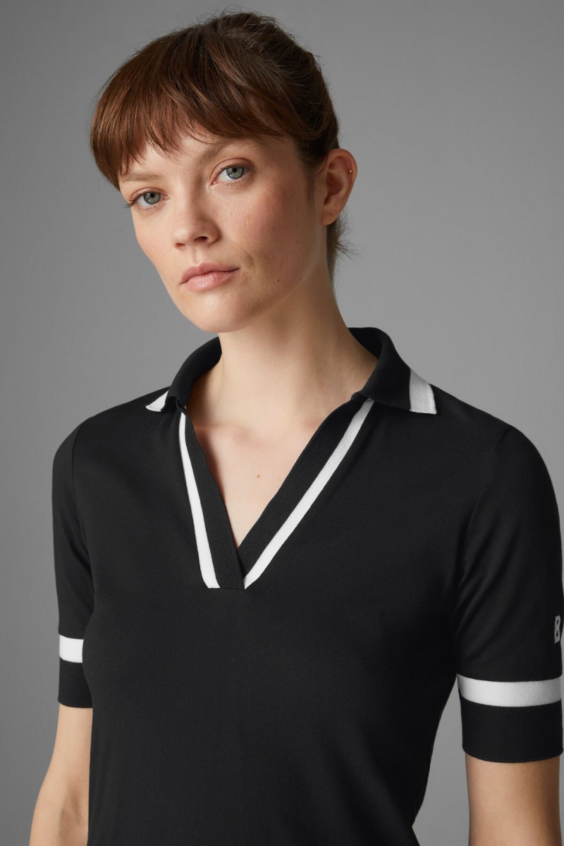 BOGNER Sport Elonie Functional Polo Shirt Schwarz | IE3287146