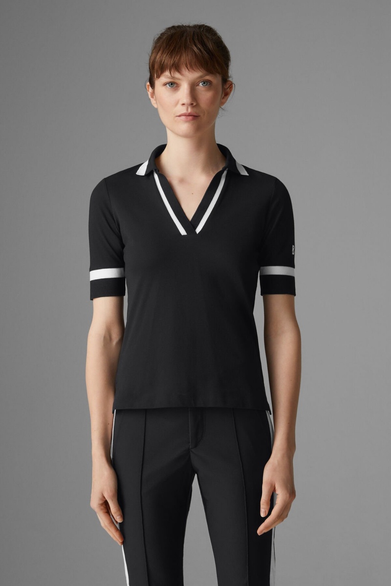 BOGNER Sport Elonie Functional Polo Shirt Schwarz | IE3287146