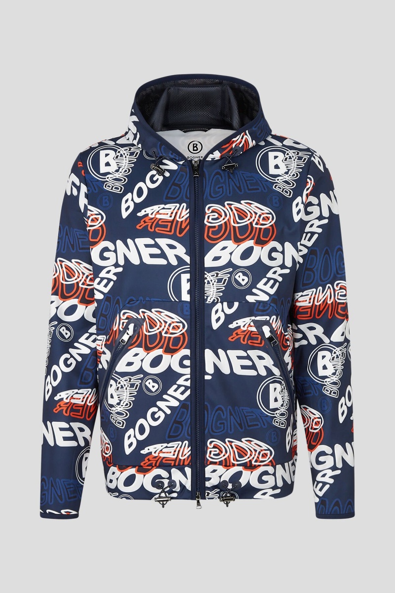 BOGNER Sport Jari Jacket Dunkelblau Rot | ZV0519273