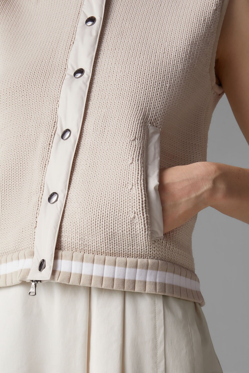 BOGNER Sport Maxima Gestrickt Waistcoat Sand | IF8403761