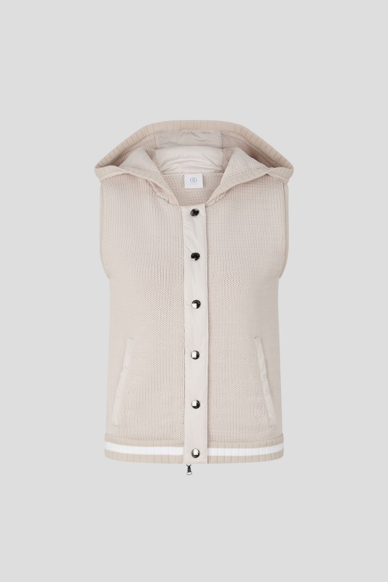 BOGNER Sport Maxima Gestrickt Waistcoat Sand | IF8403761