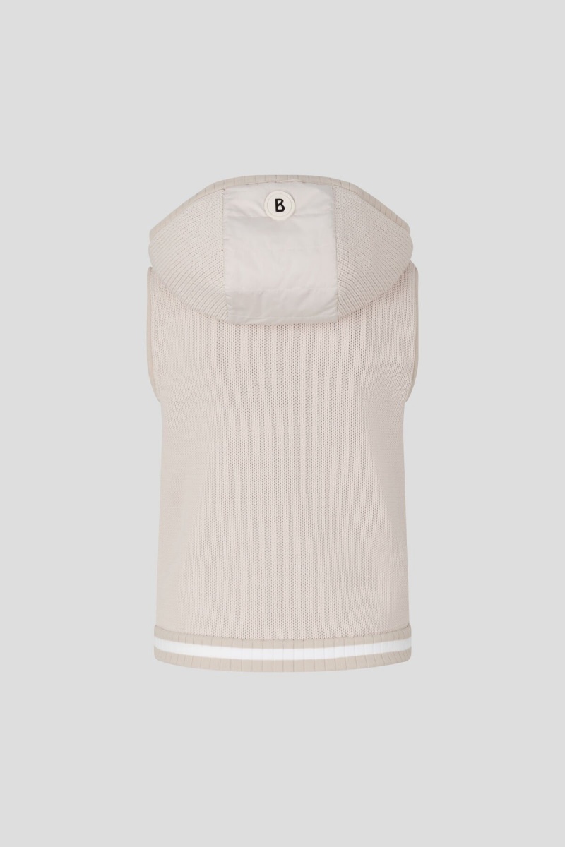 BOGNER Sport Maxima Gestrickt Waistcoat Sand | IF8403761